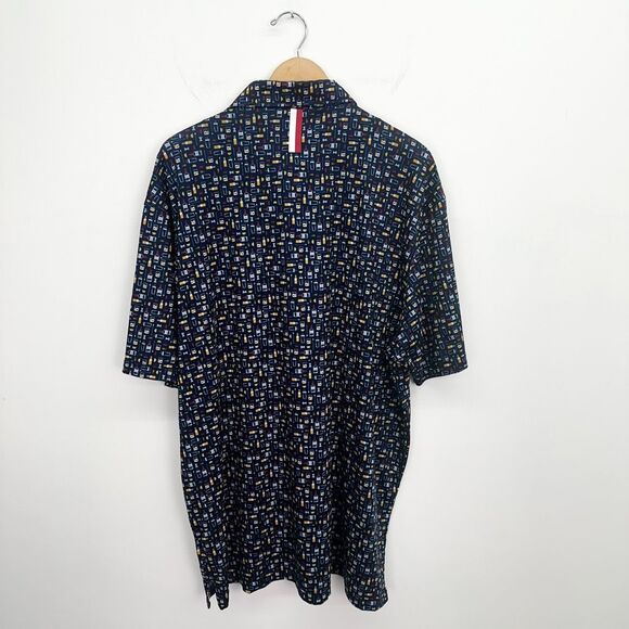 Rhoback Men’s Admirable Navy The Old Fashioned All Over Novelty Printed Short Sl - Picture 3 of 9